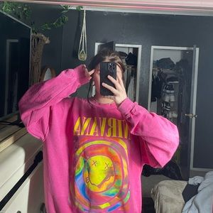Pink Nirvana Crewneck